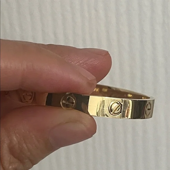 18k solid gold bangle - Picture 7 of 8